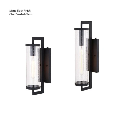 Morgan Park 1-Light Outdoor Wall Sconce in Contemporary and Cylinder Style 16 - Picture 8 of 9