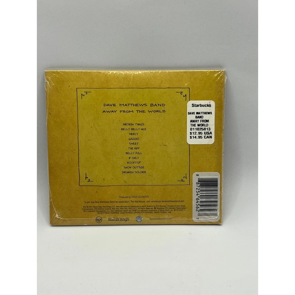 SEALED Dave Matthews Band - Away From The World (CD, 2012, RCA/Bama Rags) - Image 2 of 3