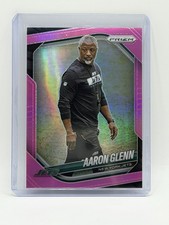 2025 Panini Prizm Football Pink Prizm Aaron Glenn #47 New York Jets