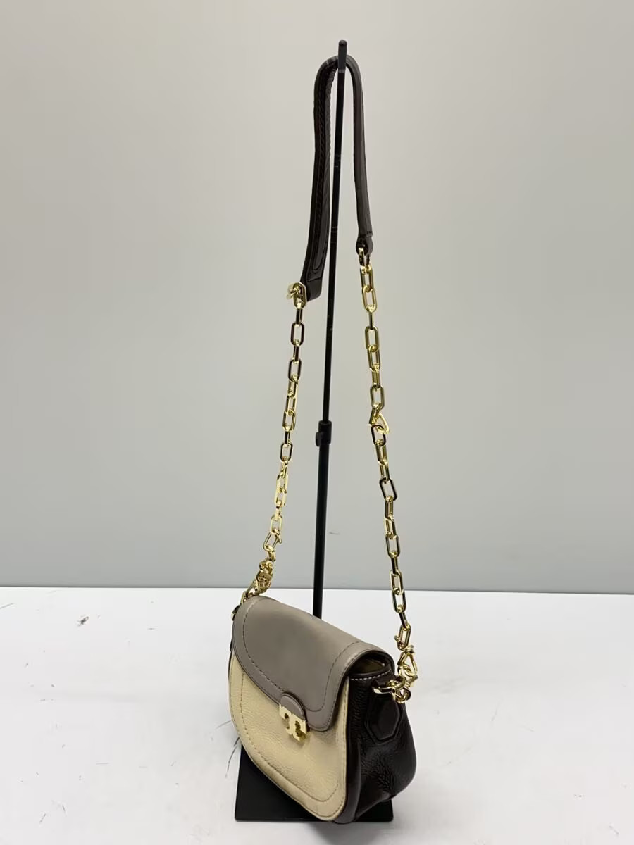 TORY BURCH Shoulder Bag Leather GRY thumbnail 2