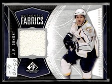 2010-11 Upper Deck Artifacts Autofacts J.P. Dumont Auto Nashville Predators