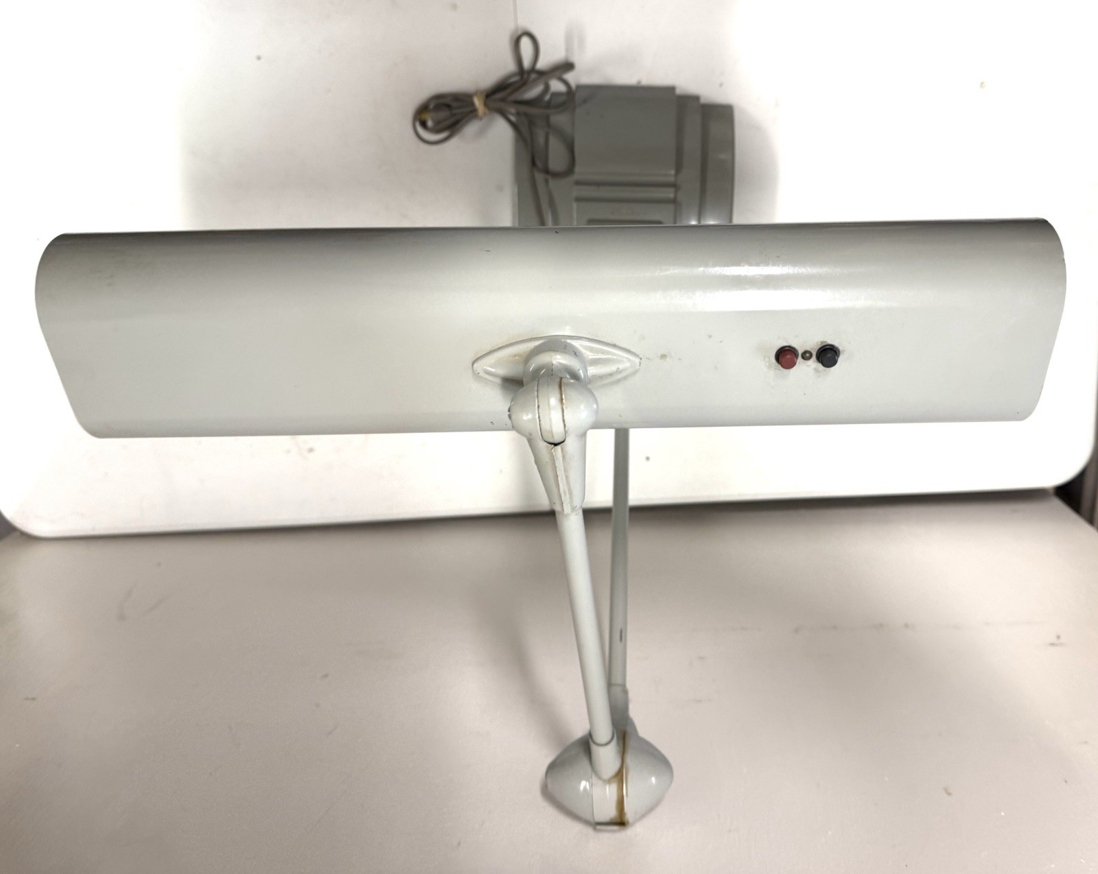 50s MCM Art Specialty Co FLEXO Metal Industrial Articulating Drafting Desk Lamp