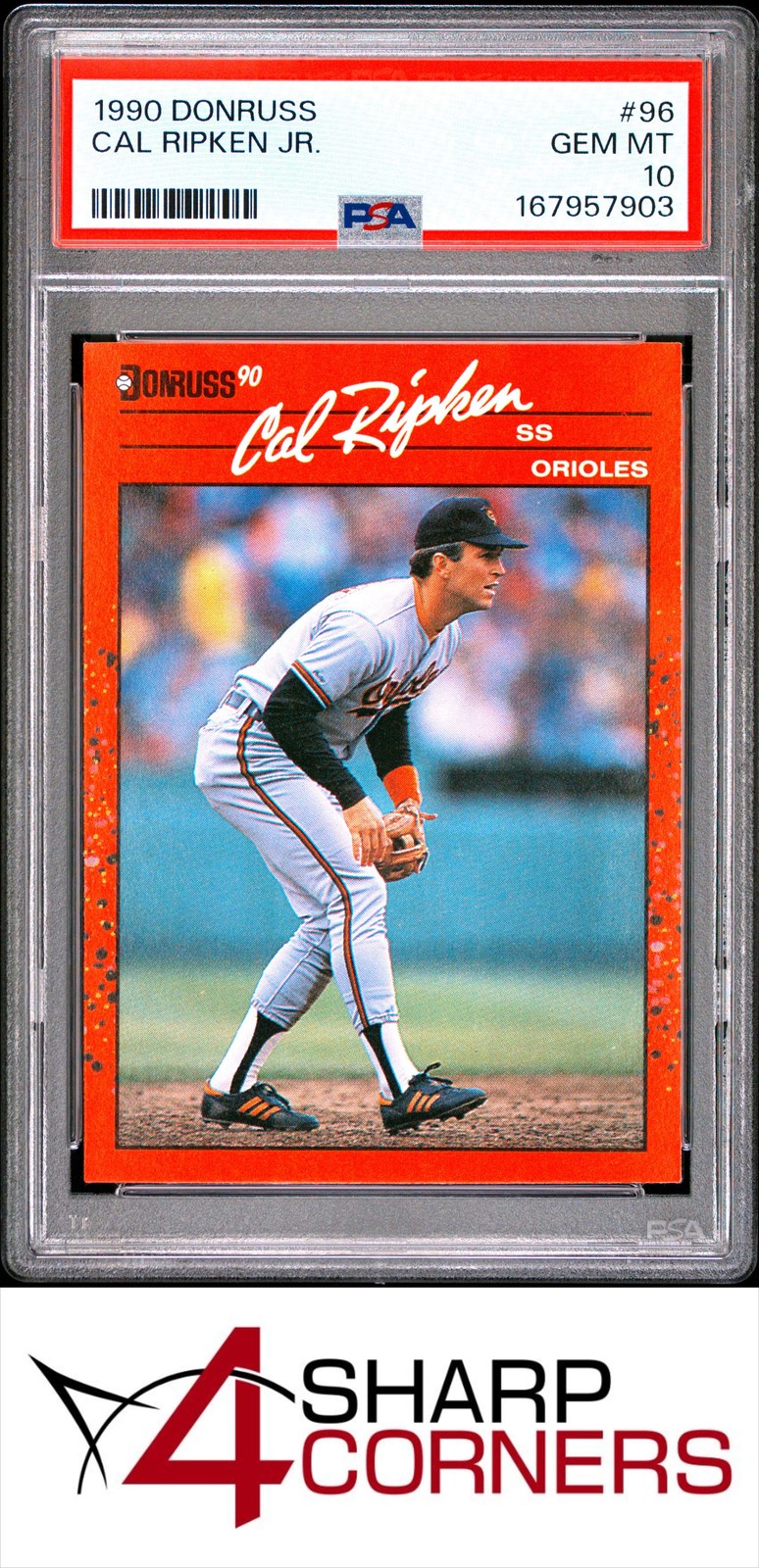 1990 DONRUSS #96 CAL RIPKEN JR. ORIOLES HOF PSA 10