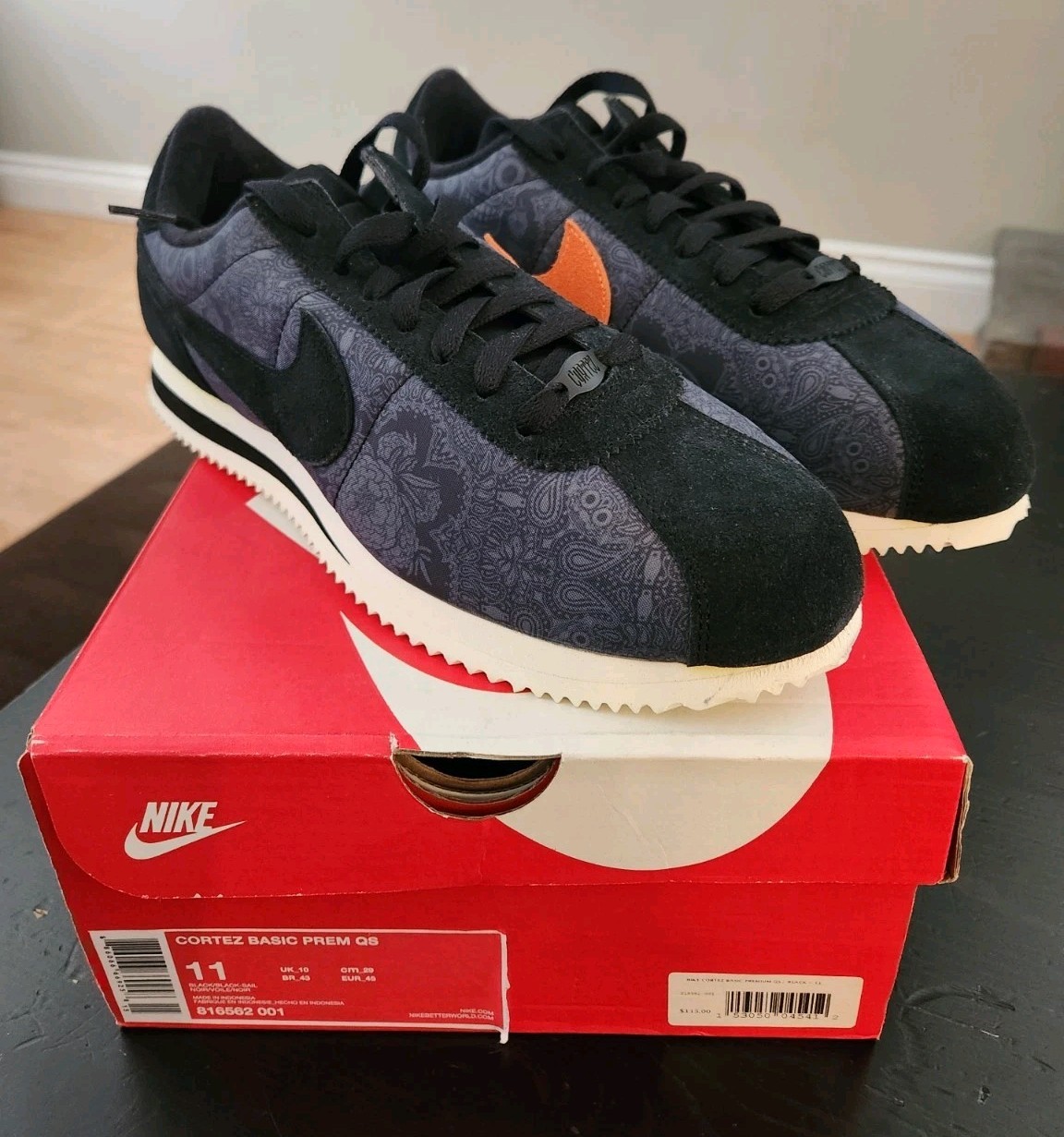 Size 11 - Nike Cortez Basic Premium QS Day of the Dead