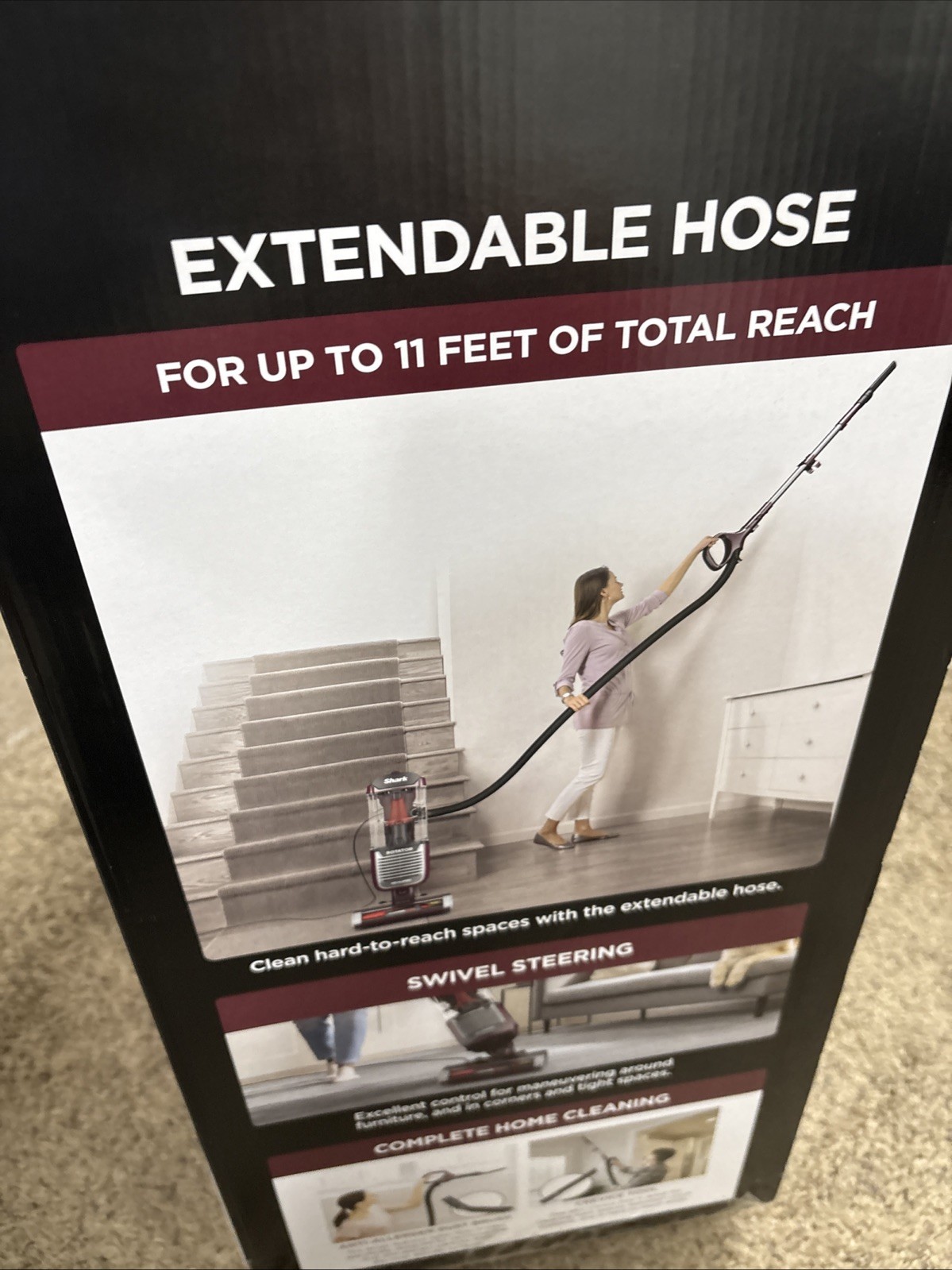 Shark Rotator Pet Plus ZU75 Vacuum Brand New Power Fins Self Cleaning Brushroll