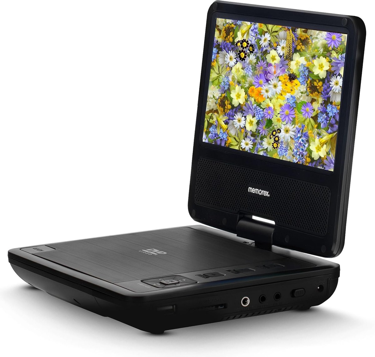 Memorex Mx Sdv07 7 Inch Portable Dvd Player With Swivel Screen Usb