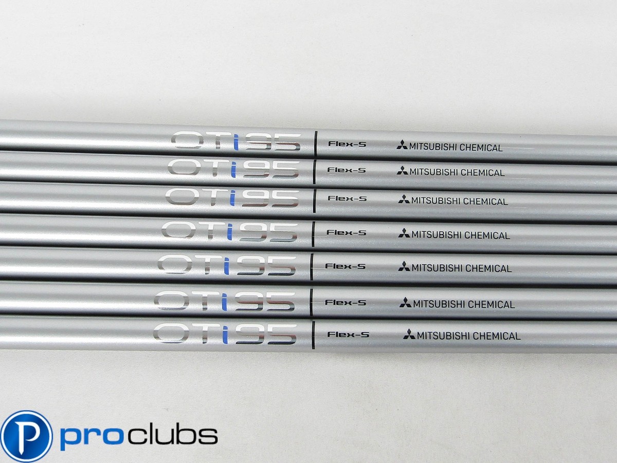 7pc NEW MITSUBISHI CHEMICAL OTi 95 STIFF FLEX GRAPHITE IRON SHAFTS