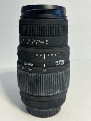 Sigma 70-300mm f/4-5.6 DG Macro Telephoto Zoom Lens Tested Working 58mm