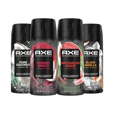 AXE Fine Fragrance Body Spray Variety Pack 4 Pack Touch of
