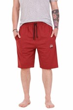Mens Jersey Shorts 2 Pack Cotton Blend Gym Casual Elastic Waist M-3XL