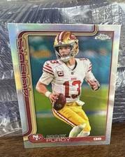 2025 TOPPS CHROME FOOTBALL BROCK PURDY 49ERS REFRACTOR 