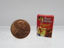 Caja de mezcla de panqueques y gofres AJ réplica miniatura para casa de muñecas HR54335