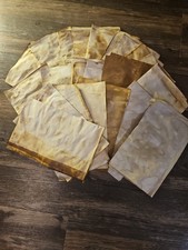 30 Sheets Of Coffee Hand Dyed Printer Paper 8.5 X 11 Folded In Half