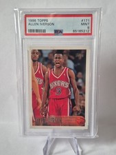 1996 Topps Allen Iverson Rookie #171 PSA 9 Mint HOF 76ers
