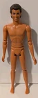 Vintage Ken Male Barbie Doll 1975 Dimple Dark Molded Hair Blue Eyes