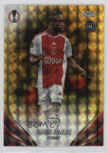 2023-24 Topps Chrome UEFA Club Competitions /50 Carlos Forbs #90 Rookie RC