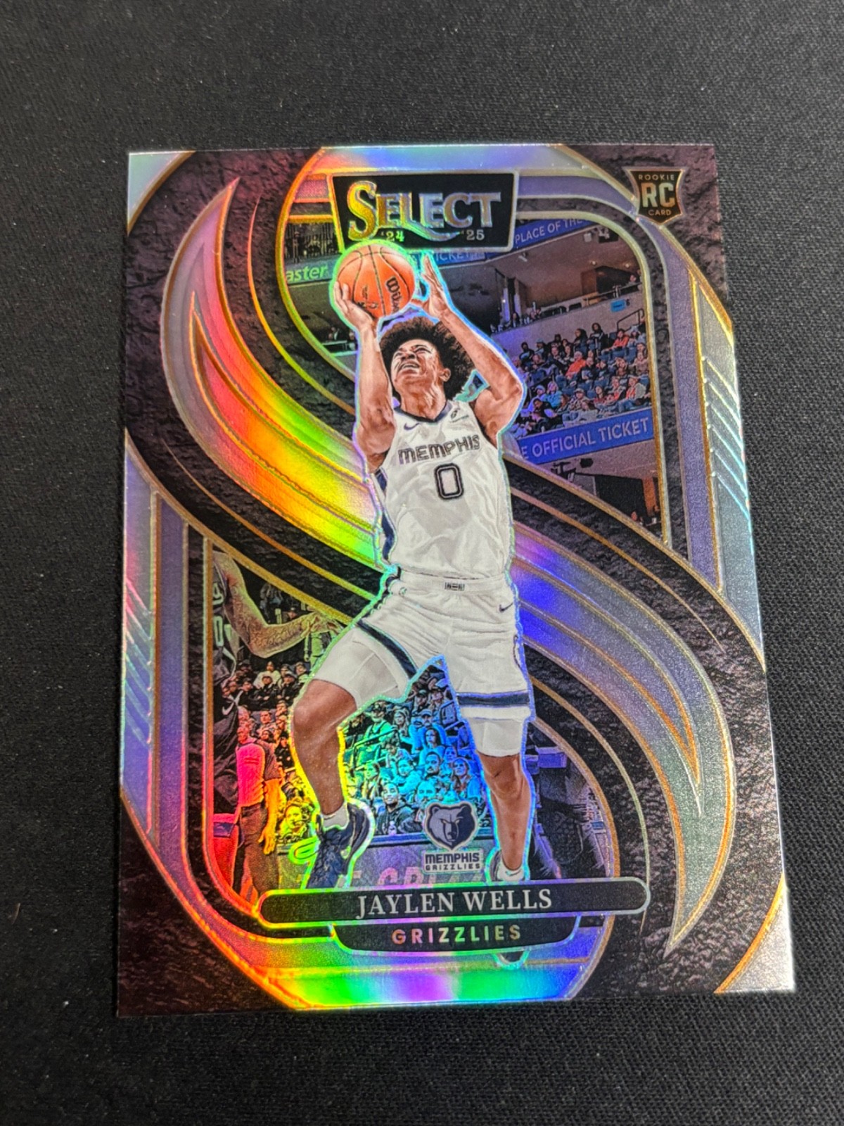 2024-25 Select Premier Level Jaylen Wells #188 Silver Prizm (RC) Grizzlies