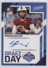 2024 Panini Prestige Draft Day Signatures Spencer Rattler #DDS-SRR Auto 1k3z