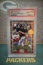 1991 Star Pics Brett Favre #65 Autographed PSA/DNA Certified GEM MT 10