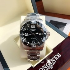 Hot Longines HydroConquest Men's Sunray Black Watch - L3.730.4.56.6