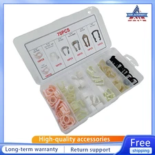 70 Pcs Fuel Line Retainer Clip Size Assortment Fit For Chrysler Ford