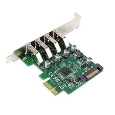Card Low Profile 4 Ports PCI-E to USB 3.0 HUB PCI Express Expansion Card