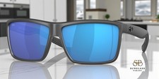 COSTA DEL MAR 6S9016 24 Rinconcito Matte Gray Blue Mirror 60 mm Men's Sunglasses