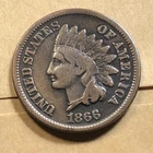 1866/6 RPD Indian Head Cent Liberty
