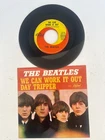 Vintage Beatles 45 RPM 7" Day Tripper record with picture sleeve nice