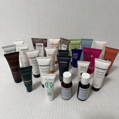 Skin Care & Hair Samples Travel Size Name Brands As Seen In Photo Lot Of 24