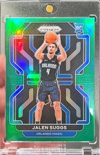 2021-22 Prizm Jalen Suggs Rookie Green Basketball Card #314 RC Orlando Magic