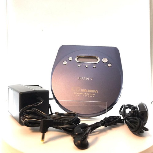 Sony Walkman Portable CD Player Jog Proof GProtection Blue VGC (D