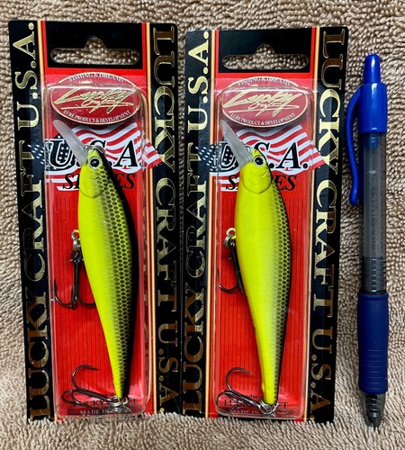 Poisson nageur LUCKY CRAFT LC 1.5 Chartreuse shad - Leurres durs Carnassiers (13429782