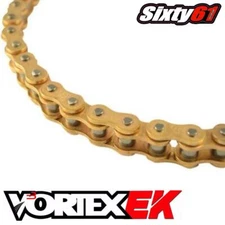 Motorcycle Gold EK Chain 530 Pitch 150 Link SRX2 9000 Tensile Strength