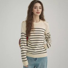 Sezane Women's Crewneck Sweater Knit Top