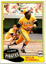 1981 Topps Baseball Willie Stargell
