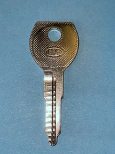 Vintage Toyota Key Blank, Ilco #T61E, Taylor #T80U, Valet key for T61F, NOS
