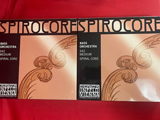 100 Authentic 2 x Set Thomastik Spirocore Bass Strings Set S42 Orchestra Gauge