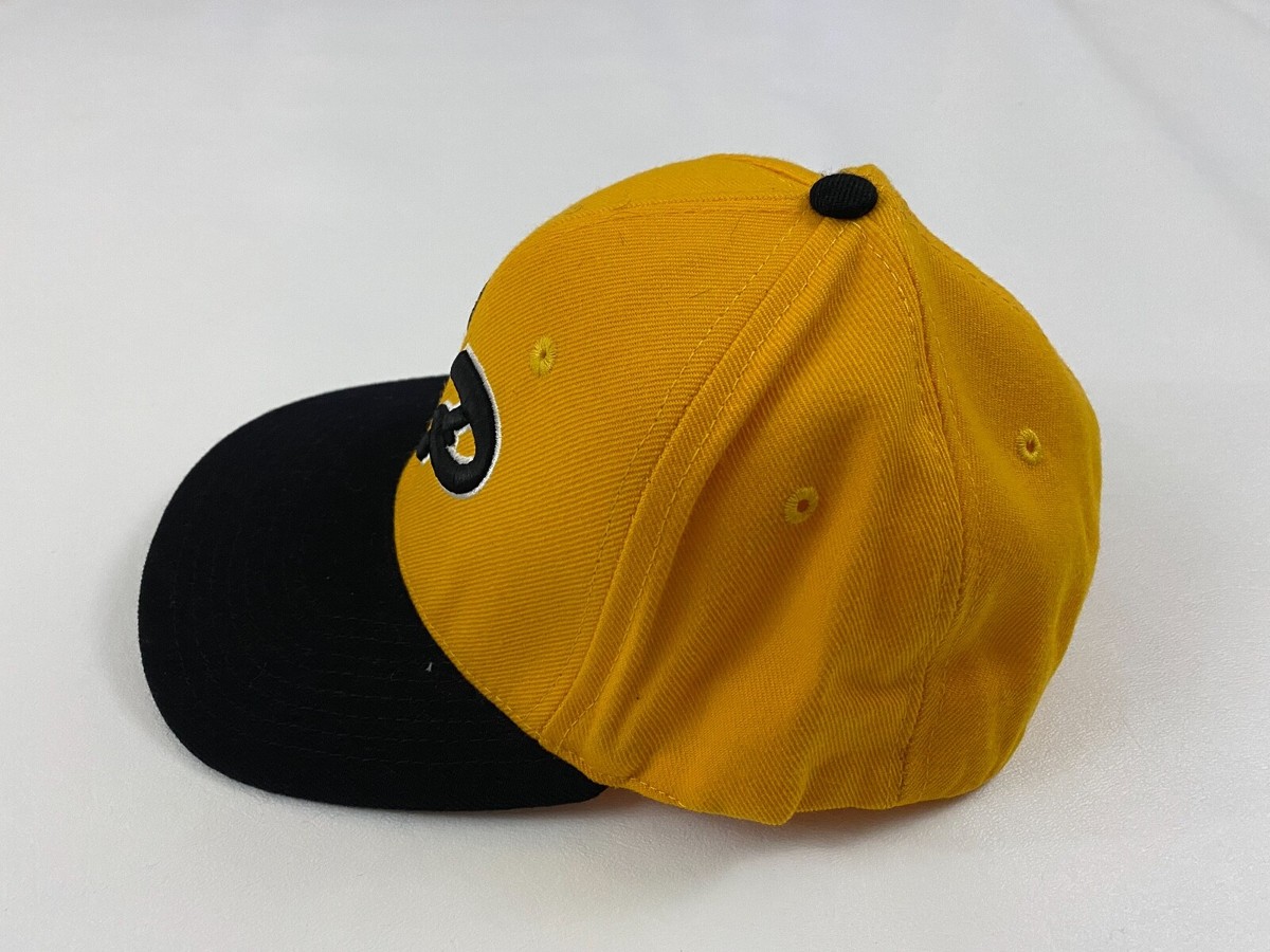 Kennedy Athletic CP Logo Yellow Made in USA Fitted Baseball Cap