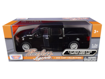 2019 Ford F150 Limited Crew Cab Pickup Black 1:24 Scale Model - 79364BK-TS