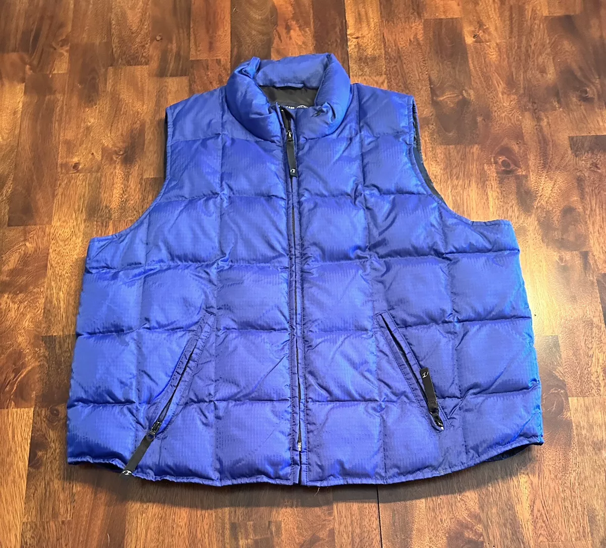 Jean puffer vest cheap