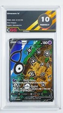 Carte pokemon Unown V CGG 10 Perfect ENGLISH Silver Tempest 177/195 22390033 