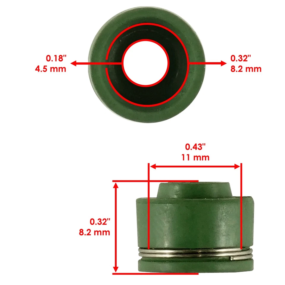 4x Sello de vástago de válvula para Yamaha TT350 1986-1987 Foto 2 de 4