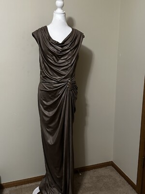 dillards formal plus size dresses Sasha Ruched Maxi Dress