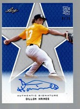2020 Leaf Perfect Game National Showcase Auto Blue #BADH1 Dillon Haines 4/15