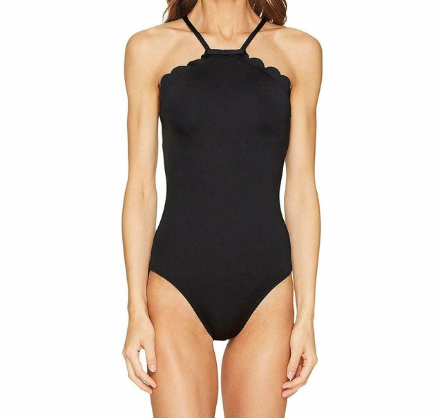 scalloped one piece