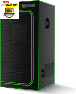 MELONFARM 2X2 Grow Tent, 24''X24''X48'' High Reflective 600D Diamond Mylar Canvas 