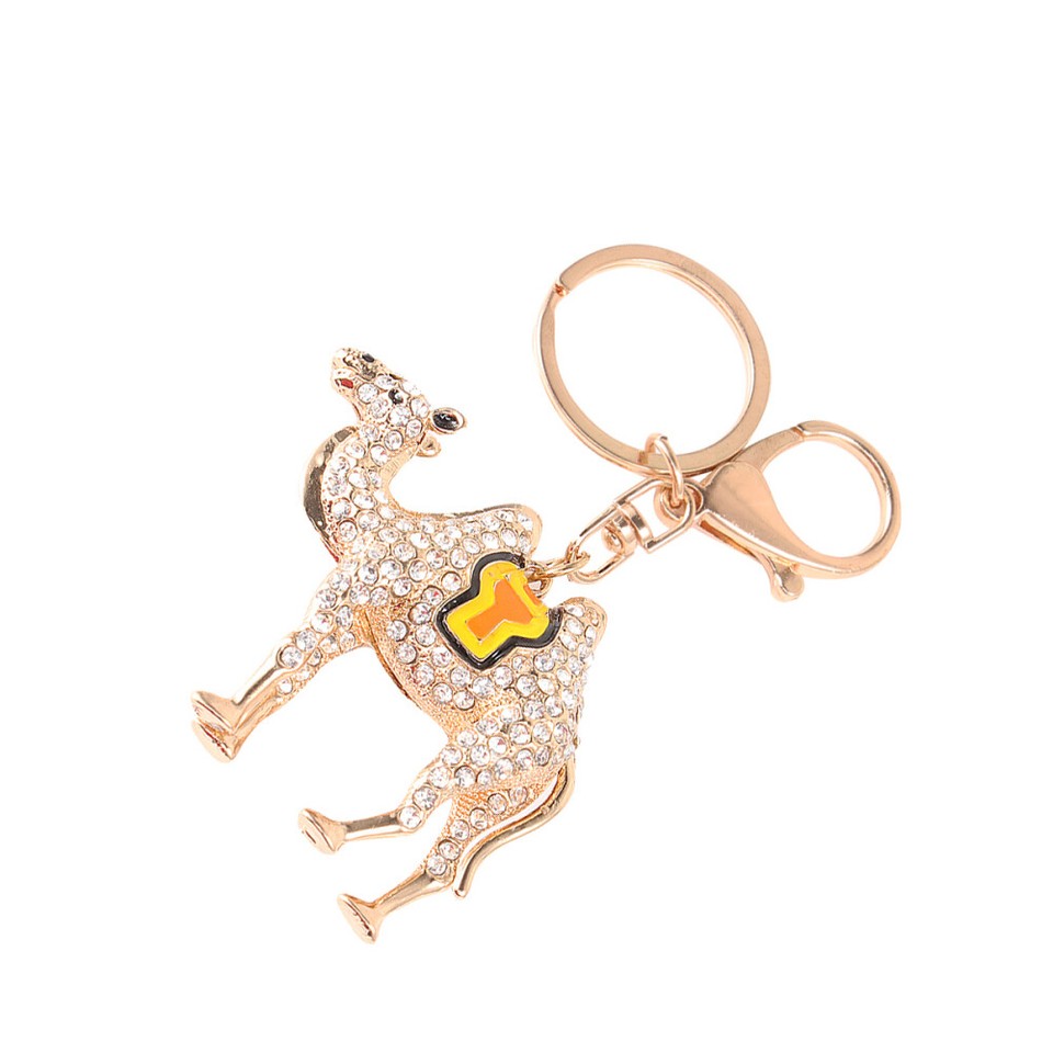 Man Animal Handbag Charm Keychain Holder Rhinestones Camel Ring eBay