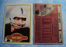 1980 Topps Football Card #310 Ray Guy Raiders EX AUCT#9966