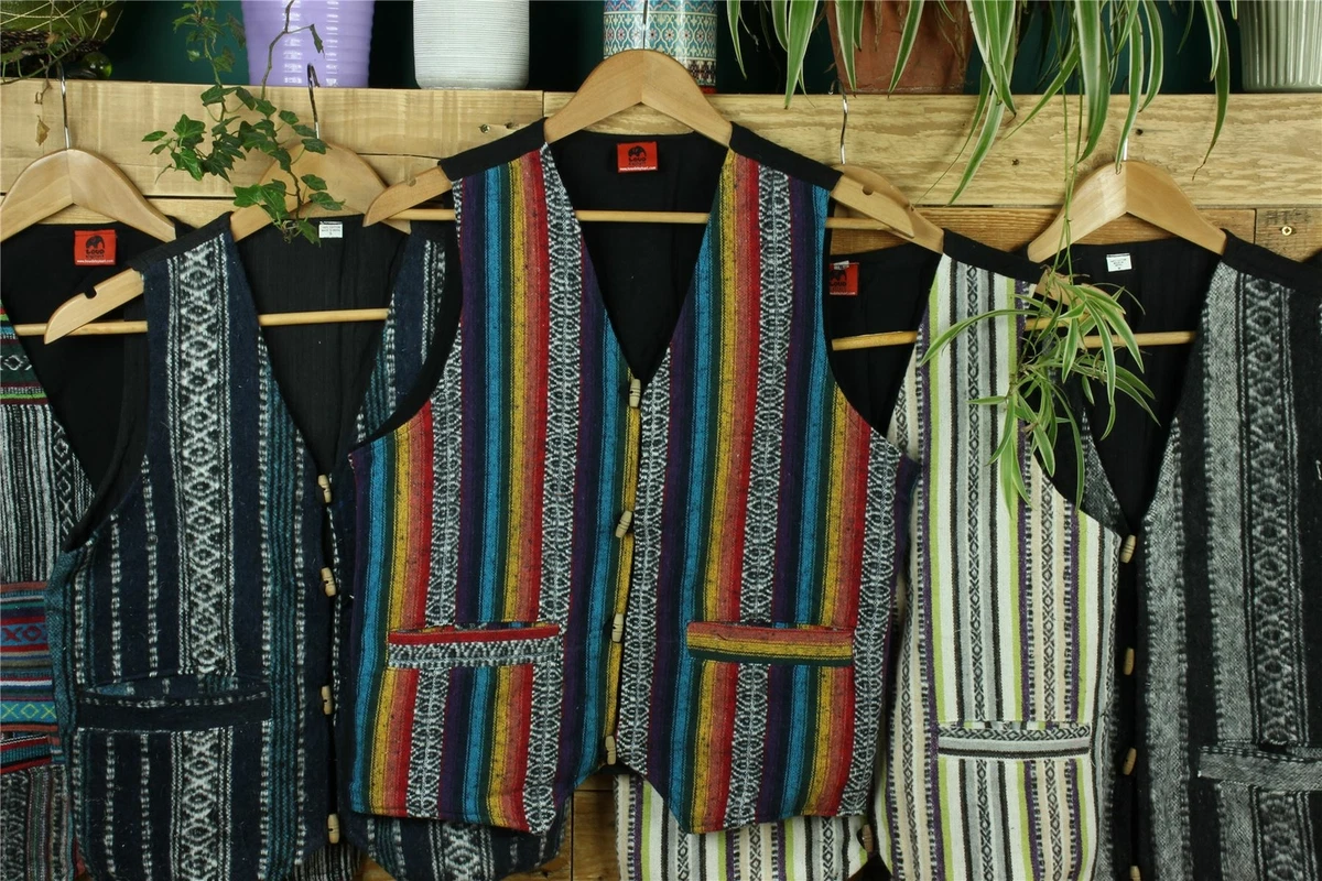 Brushed Cotton Waistcoat LoudElephant Vest Men Suit Hippie Boho eBay